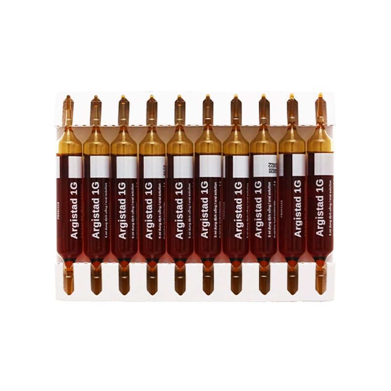 Dung dịch uống Argistad 1g điều trị tăng amoniac huyết (hộp 20 ống x 5ml)