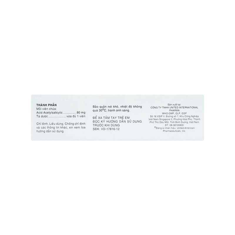 Thuốc Aspilets EC 80mg phòng ngừa nhồi máu cơ tim, đột quỵ (hộp 10 vỉ x 10 viên)