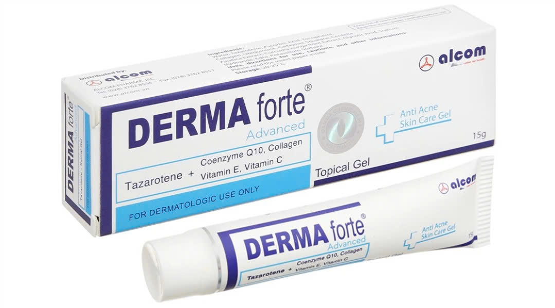 Gel bôi Derma Forte Gamma hỗ trợ cải thiện mụn và vết thâm (hộp 1 tuýp x 15g)