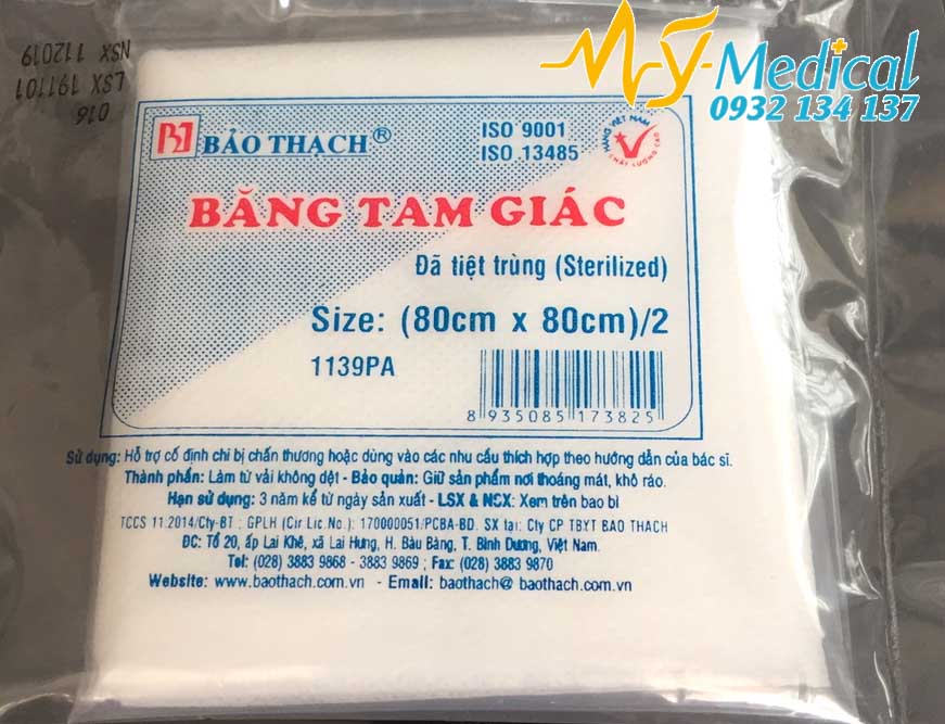 Băng tam giác Bảo Thạch cố định vùng chấn thương (gói 1 cái)