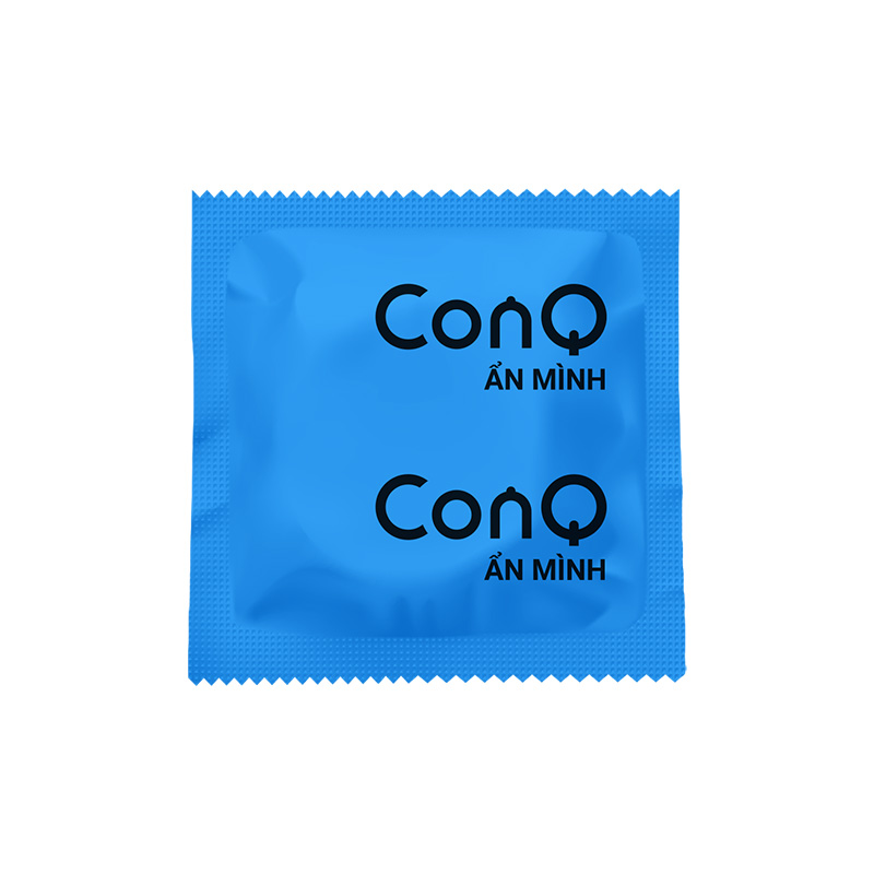Bao cao su CONQ ẩn mình, siêu mỏng (52mm) hộp 3 cái