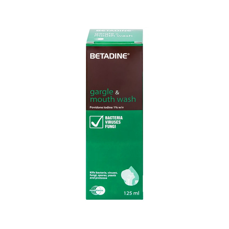 BETADINE GARGLE AND MOUTHWASH H1x125ml
