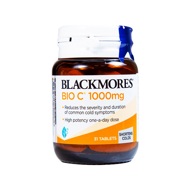 Viên uống Blackmores Bio C 1000mg bổ sung vitamin C, tăng cường sức khỏe (chai 31 viên)