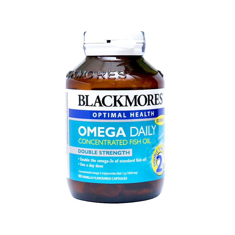Viên uống Blackmores Omega Double High Strength Fish Oil bổ sung omega (chai 90 viên)