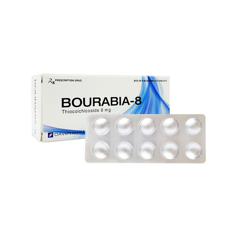 Thuốc Bourabia-8 điều trị co thắt cơ (hộp 6 vỉ x 10 viên)