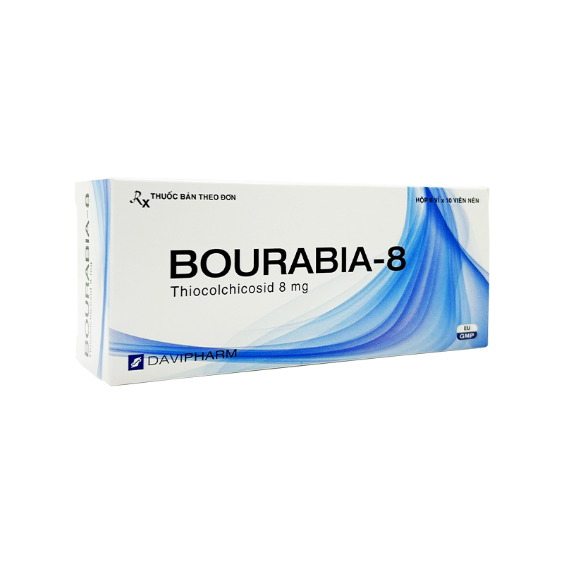 Thuốc Bourabia-8 điều trị co thắt cơ (hộp 6 vỉ x 10 viên)