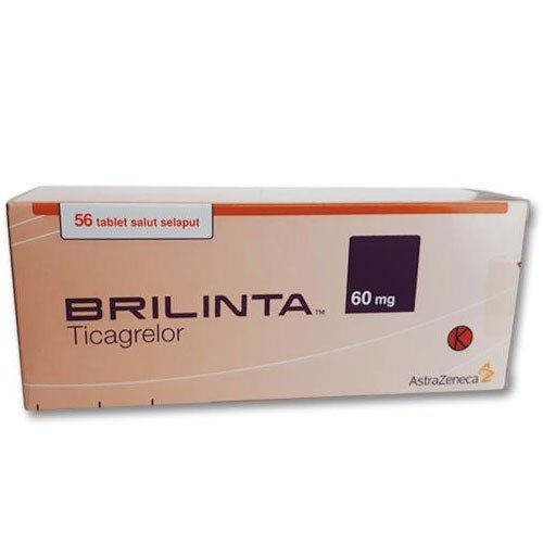 Thuốc Brilinta 60mg phòng ngừa các biến cố huyết khối (hộp 6 vỉ x 10 viên)