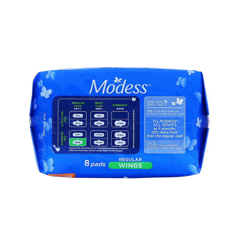 Băng vệ sinh Modess siêu mềm loại dày (gói 8 miếng)