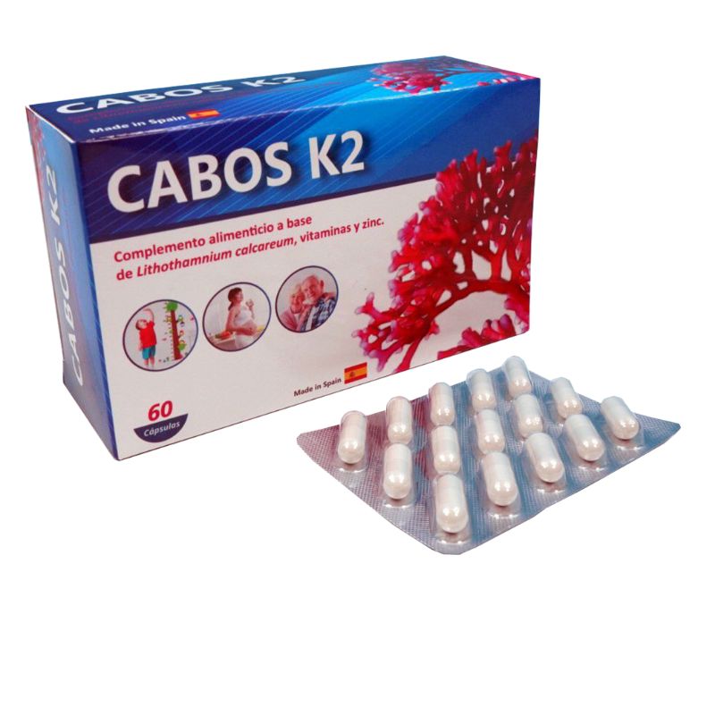 Viên nang Cabos K2 hỗ trợ giảm nguy cơ loãng xương (hộp 1 chai x 30 viên)