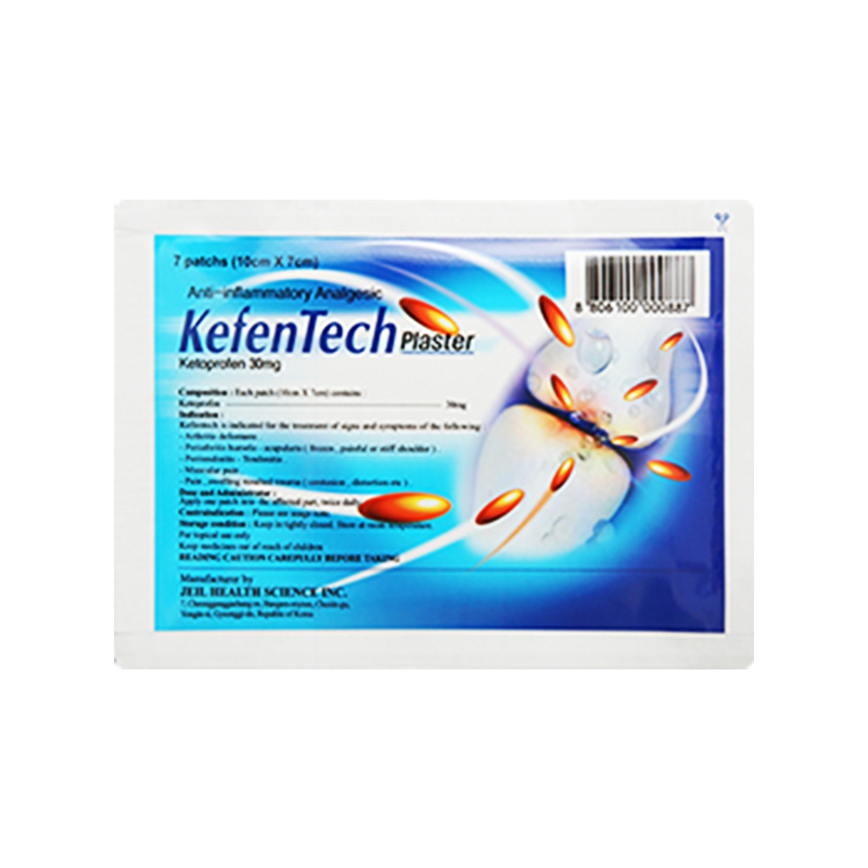 Cao dán KefenTech Plaster giảm đau viêm khớp, đau do chấn thương (hộp 20 Gói x 7 Miếng, (7cm x 10cm))