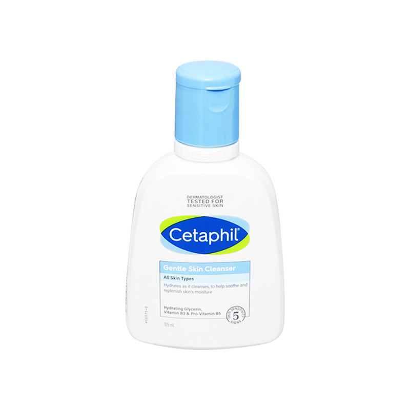 Sữa rửa mặt dịu nhẹ Cetaphil Gentle Skin Cleanser bổ sung độ ẩm dành cho mọi loại da (Chai 125ml)