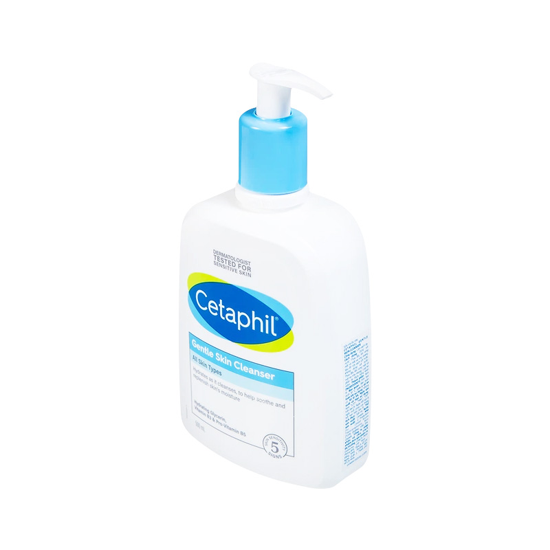 Sữa rửa mặt dịu nhẹ Cetaphil Gentle Skin Cleanser bổ sung độ ẩm dành cho mọi loại da (Chai 500ml)