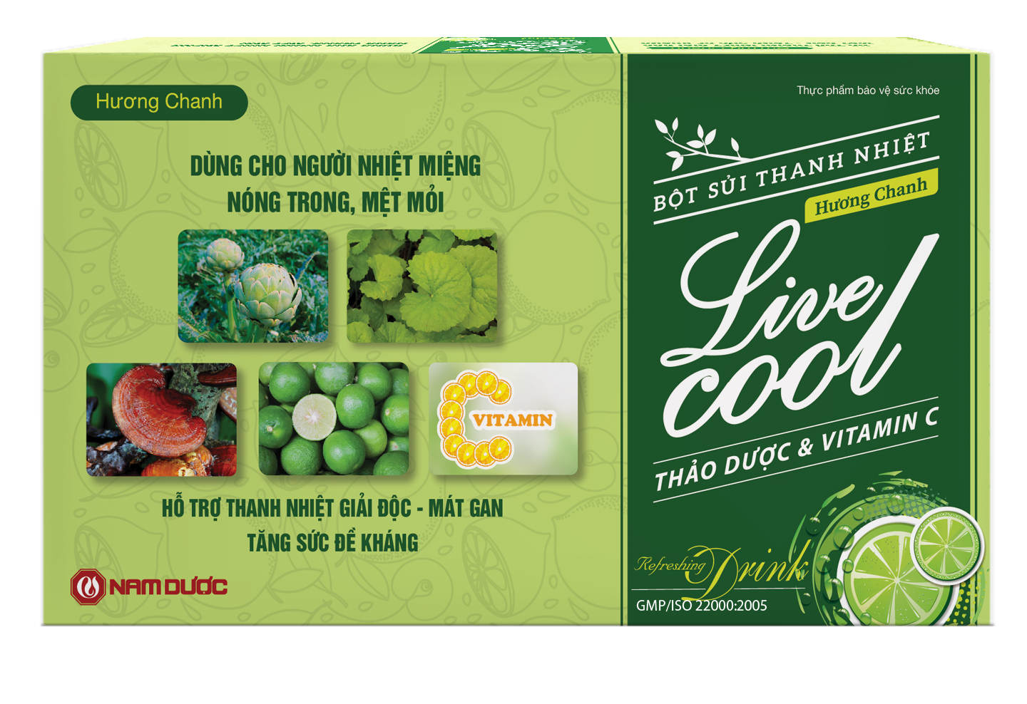 Bột sủi Thanh Nhiệt Livecool hương chanh hỗ trợ giải độc, mát gan (hộp 10 gói x 7g)