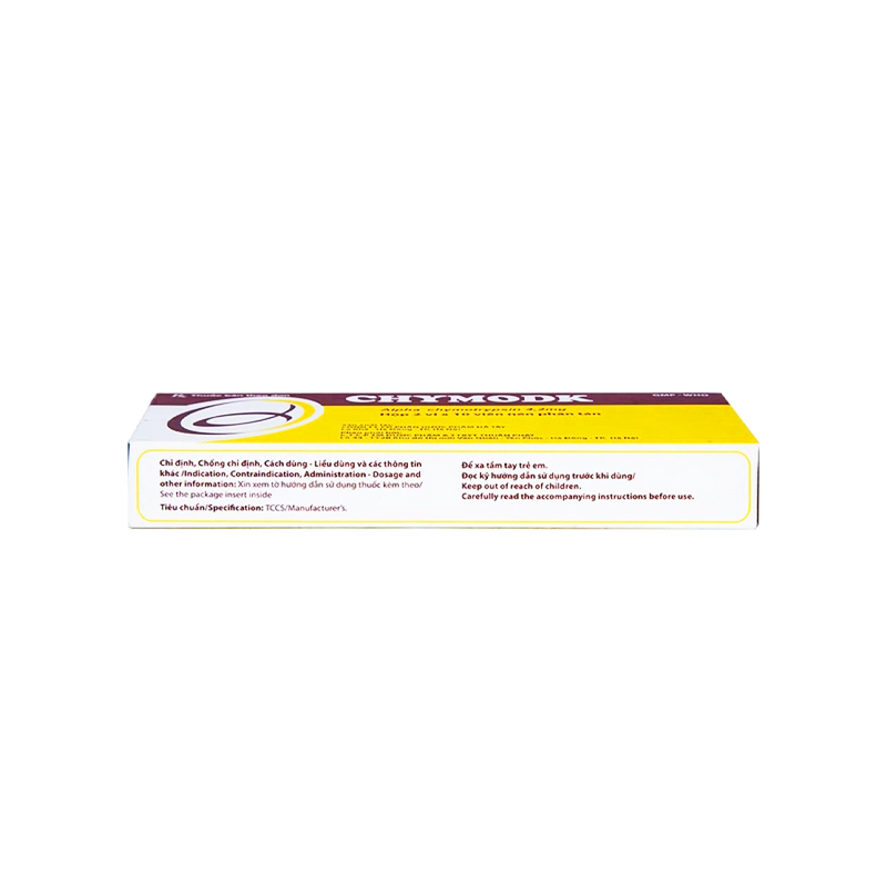 Thuốc Chymodk 4.2mg điều trị phù nề sau chấn thương, phẫu thuật, bỏng (hộp 2 vỉ x 10 viên)