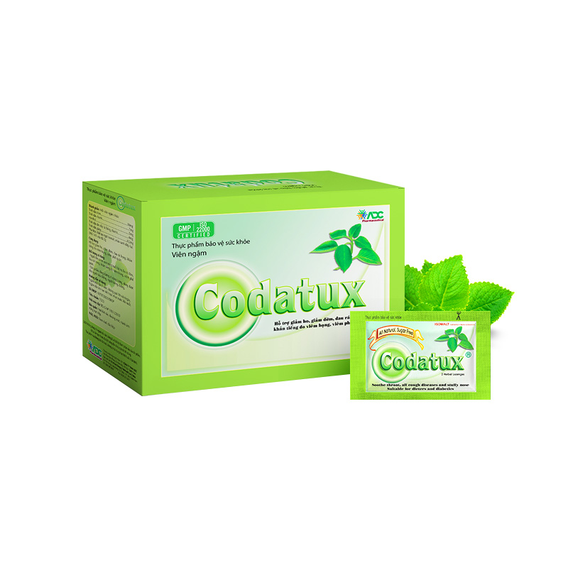 Kẹo ngậm Codatux thông cổ, nhuận phế (hộp 200 viên)