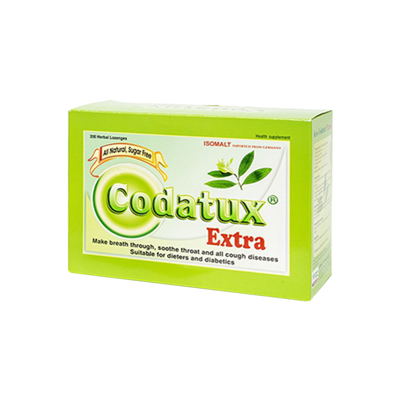 Kẹo ngậm Codatux Extra giảm ho, long đàm (hộp 200 viên)