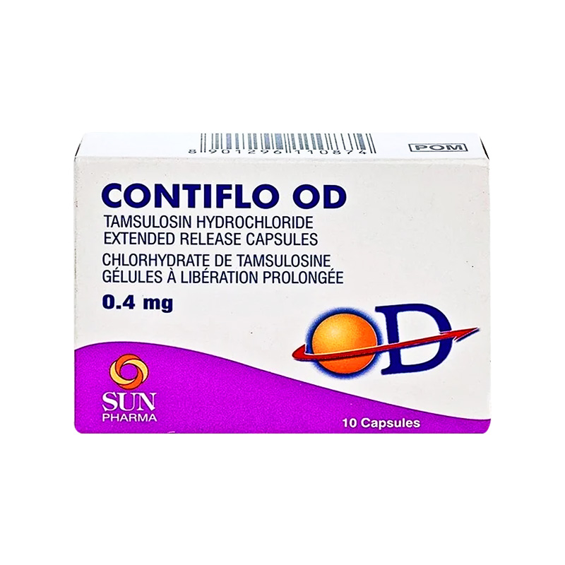 Thuốc Contiflo OD 0,4mg điều trị chứng phì đại tuyến tiền liệt (hộp 1 vỉ x 10 viên)
