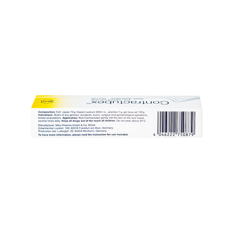 Gel Contractubex điều trị sẹo lồi, sẹo phì đại (hộp 1 tuýp x 10g)