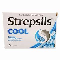 Viên ngậm Strepsils Cool kháng khuẩn, giảm đau họng (hộp 2 vỉ x 12 viên)