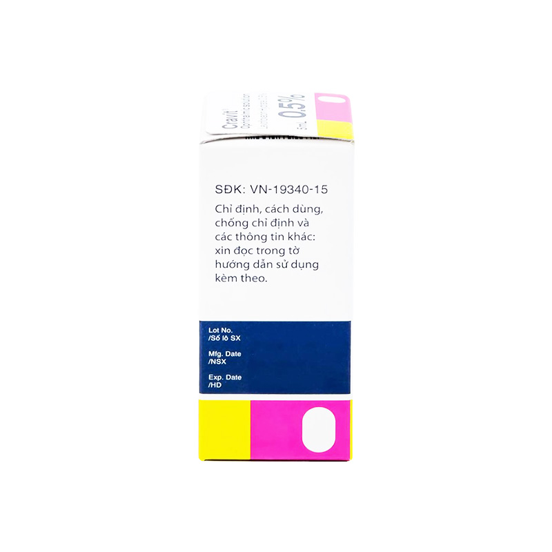Thuốc nhỏ mắt Cravit 0.5% điều trị nhiễm khuẩn vắt (chai 5ml)