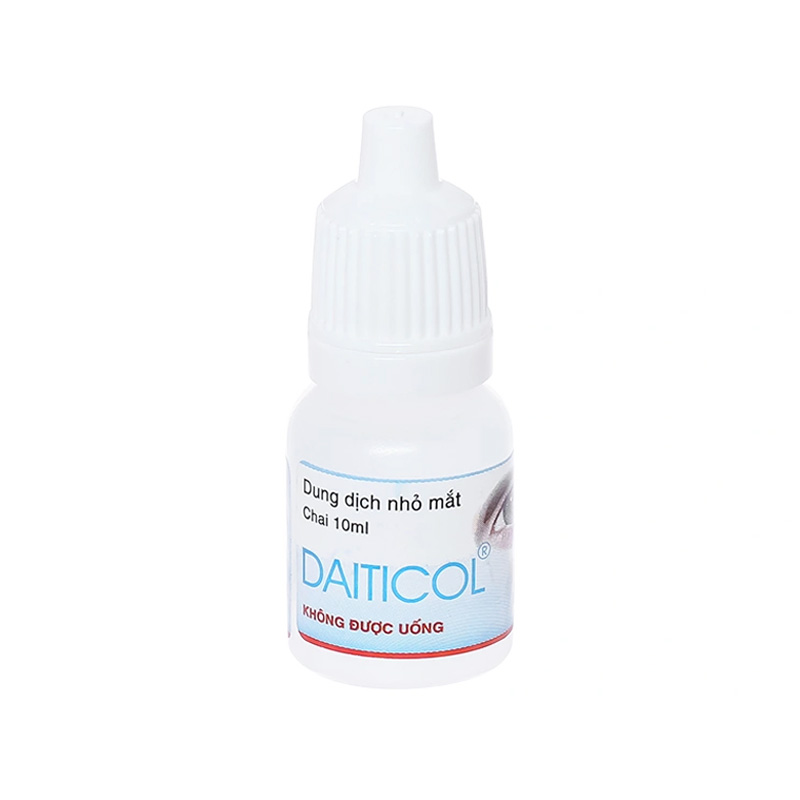 Dung dịch nhỏ mắt Daiticol điều trị đỏ mắt, ngứa mắt (hộp 1 chai x 10ml)