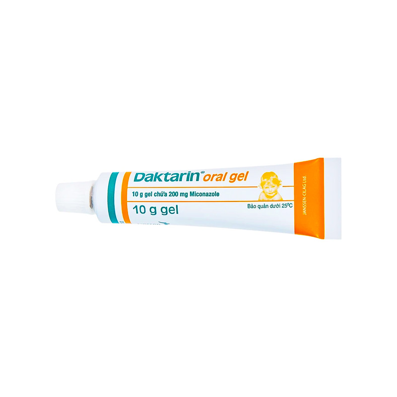 Daktarin Oral Gel trị nhiễm nấm khoang miệng, hầu (hộp 1 tuýp x 10g)