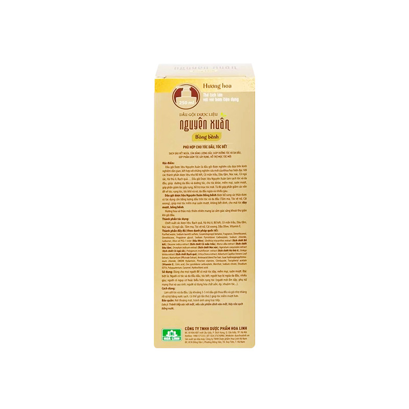 Dầu gội Dược liệu Nguyên Xuân bồng bềnh dành cho tóc dầu (chai 250ml)