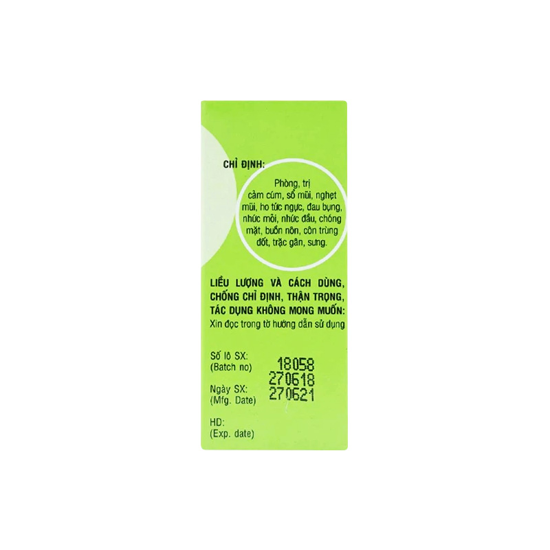 Dầu Khuynh Diệp OPC phòng và trị cảm cúm, sổ mũi, nghẹt mũi (chai 15ml)