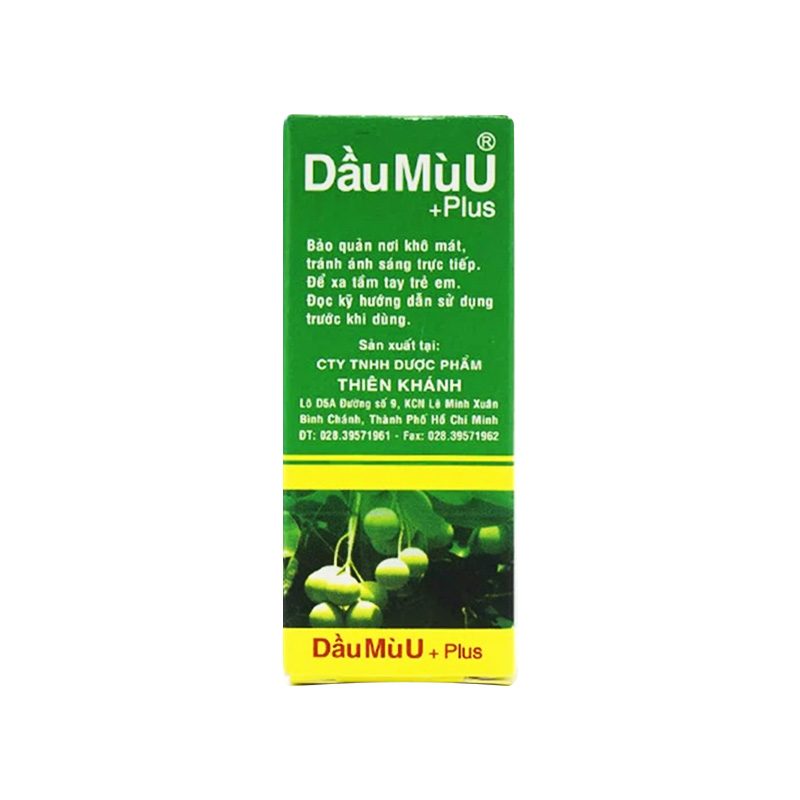 Dầu Mù U Plus Thiên Khánh (hộp 1 chai x 12ml)
