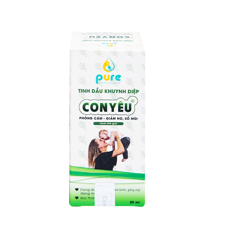 Dầu tràm Con Yêu giữ ấm, phòng cảm lạnh (hộp 1 chai x 20ml)