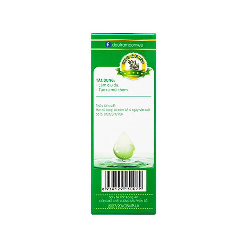 Dầu Dr.Tràm hỗ trợ làm dịu da (hộp 1 chai x 20ml)