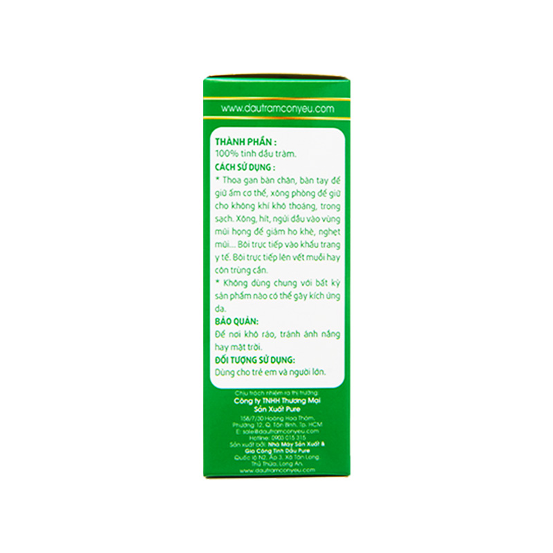 Dầu Dr.Tràm hỗ trợ làm dịu da (hộp 1 chai x 20ml)