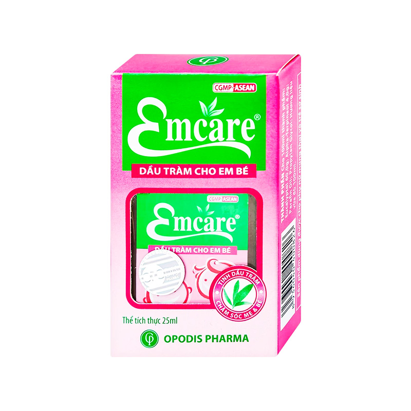 Dầu tràm Emcare cho bé ngừa cảm, xoa bóp giảm đau nhức (hộp 1 chai x  25ml)