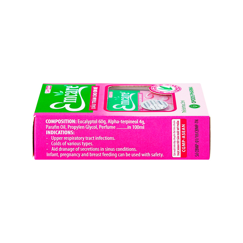 Dầu tràm Emcare cho bé ngừa cảm, xoa bóp giảm đau nhức (hộp 1 chai x  25ml)
