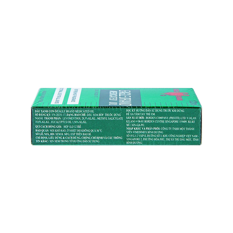 Dầu gió xanh Con Ó Eagle Brand Oil giảm nghẹt mũi, chóng mặt, say tàu xe (chai 12ml)