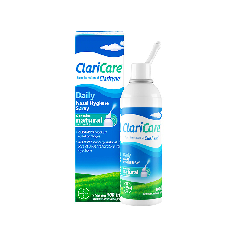 Dung dịch vệ sinh mũi Claricare (hộp 1 chai x 100ml)