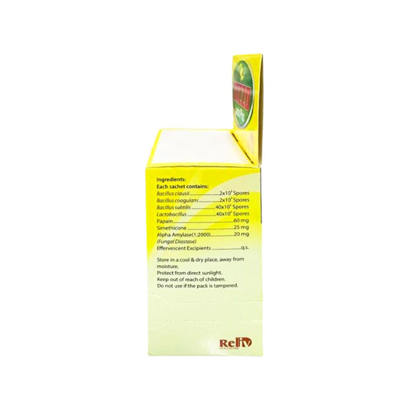 Dizzo Lacto Plus hỗ trợ giảm đầy hơi, khó tiêu (hộp 30 gói x 3g)