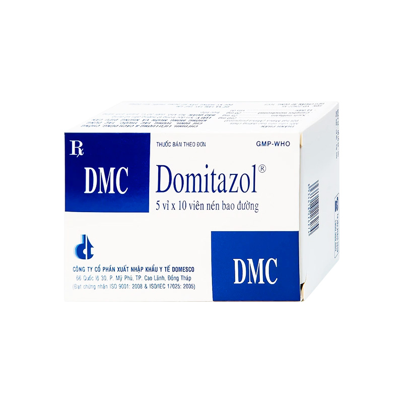 Thuốc DomitazoL điều trị nhiễm trùng đường tiết niệu (hộp 5 vỉ x 10 viên)