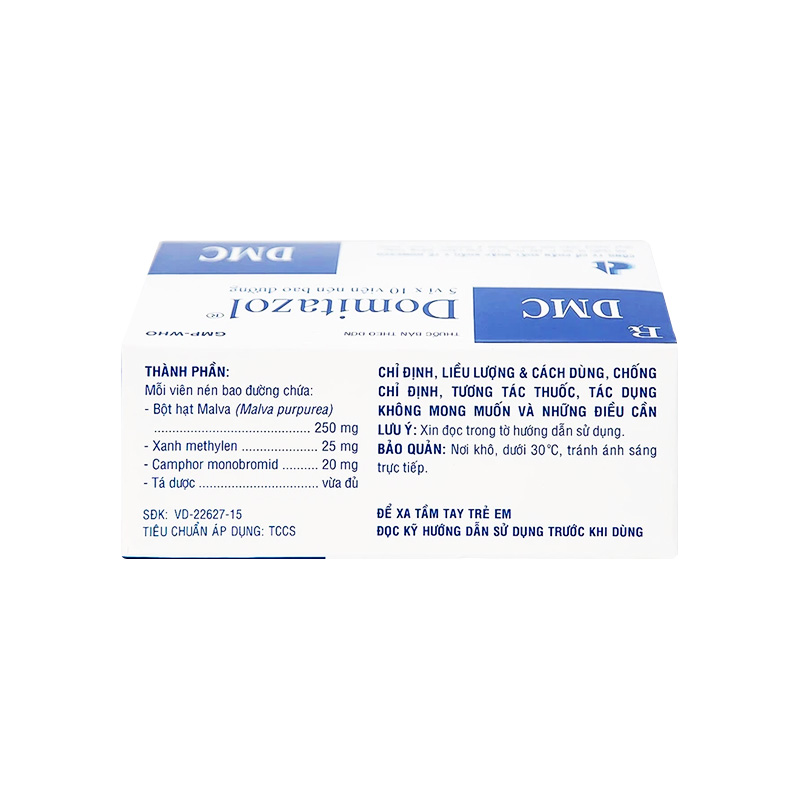 Thuốc DomitazoL điều trị nhiễm trùng đường tiết niệu (hộp 5 vỉ x 10 viên)