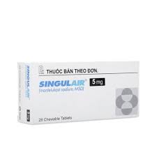Viên nhai Singulair 5mg điều trị hen phế quản mạn tính (2 vỉ x 14 viên)