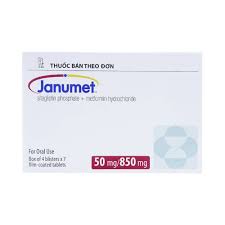 Thuốc Janumet 50mg/850mg điều trị đái tháo đường tuýp 2 (hộp 4 vỉ x 7 viên)