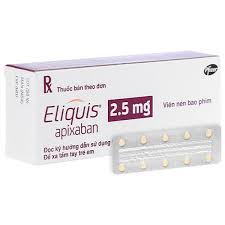 Thuốc Eliquis 2.5mg phòng ngừa biến cố thuyên tắc huyết khối tĩnh mạch (hộp 2 vỉ x 10 viên)