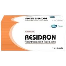 Thuốc Residron điều trị và ngăn ngừa loãng xương (hộp 1 vỉ x 4 viên)