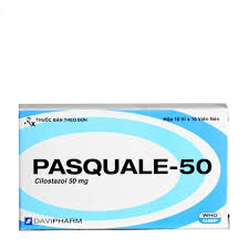 Viên nén Pasquale 50mg điều trị các triệu chứng đau cách hồi ở chân (hộp 10 vỉ x 10 viên)