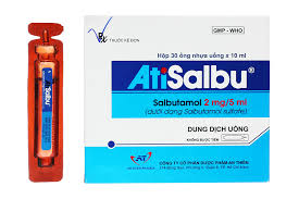 Dung dịch uống Atisalbu điều trị hen phế quản (hộp 30 ống x 5ml)