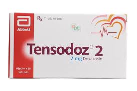 Thuốc Tensodoz 2 điều trị tăng huyết áp, phì đại tuyến tiền liệt (hộp 3 vỉ x 10 viên)