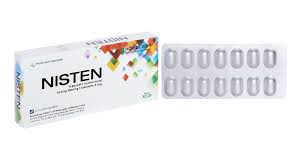 Thuốc Nisten 5mg điều trị bệnh mạch vành, đau thắt ngực (hộp 2 vỉ x 14 Viên)