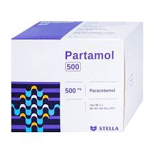 Thuốc Partamol Tab 500mg điều trị các triệu chứng đau và sốt từ nhẹ đến vừa (hộp 10 vỉ x 10 viên)
