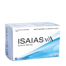 Viên nén Isaias 600mg điều trị suy tĩnh mạch, trĩ cấp tính (hộp 6 vỉ x 10 viên)