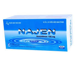 Thuốc Najen giảm đau và kháng viêm xương khớp (hộp 3 vỉ x 10 viên)